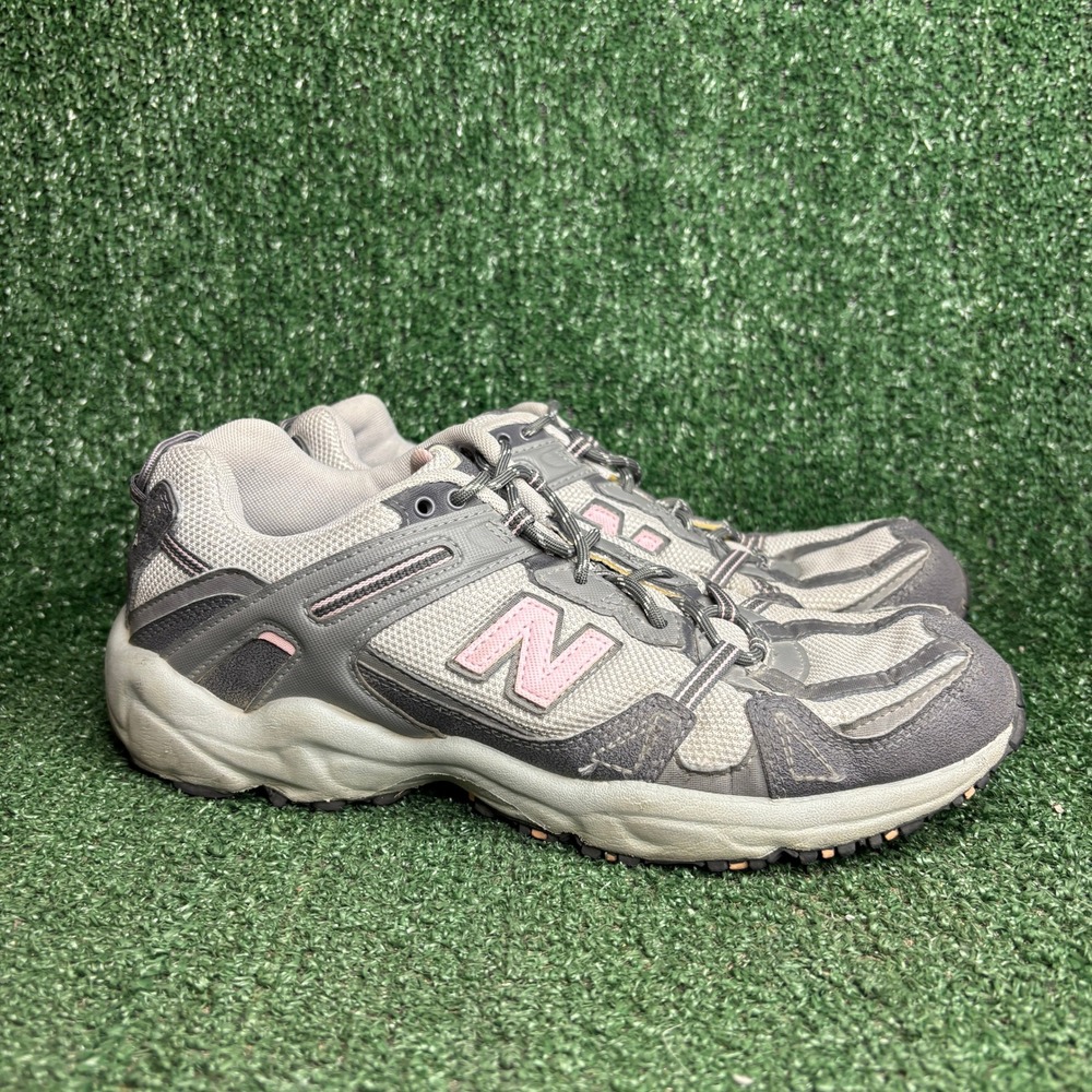 New Balance WT410GGP All Terrain Trail Running Shoe Sneaker Grey Pink Womens 11